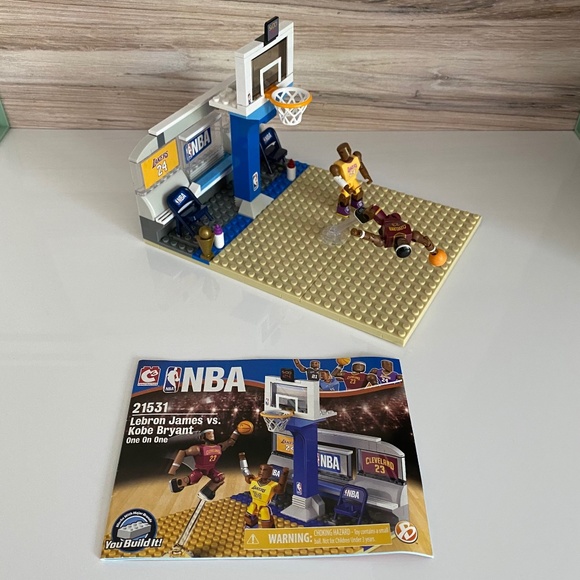 NBA C3 Legos Lebron James Vs. Kobe Bryant One on One - 100% complete - Picture 6 of 11